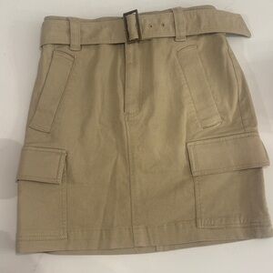 LOFT Tan Utility Skirt